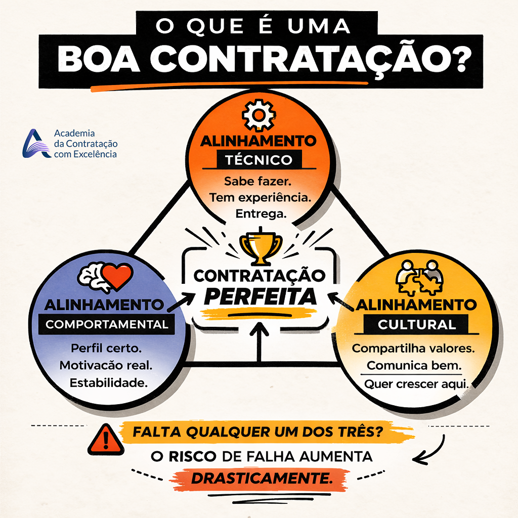 Infográfico: O Que É Uma Boa Contratação — os 3 alinhamentos