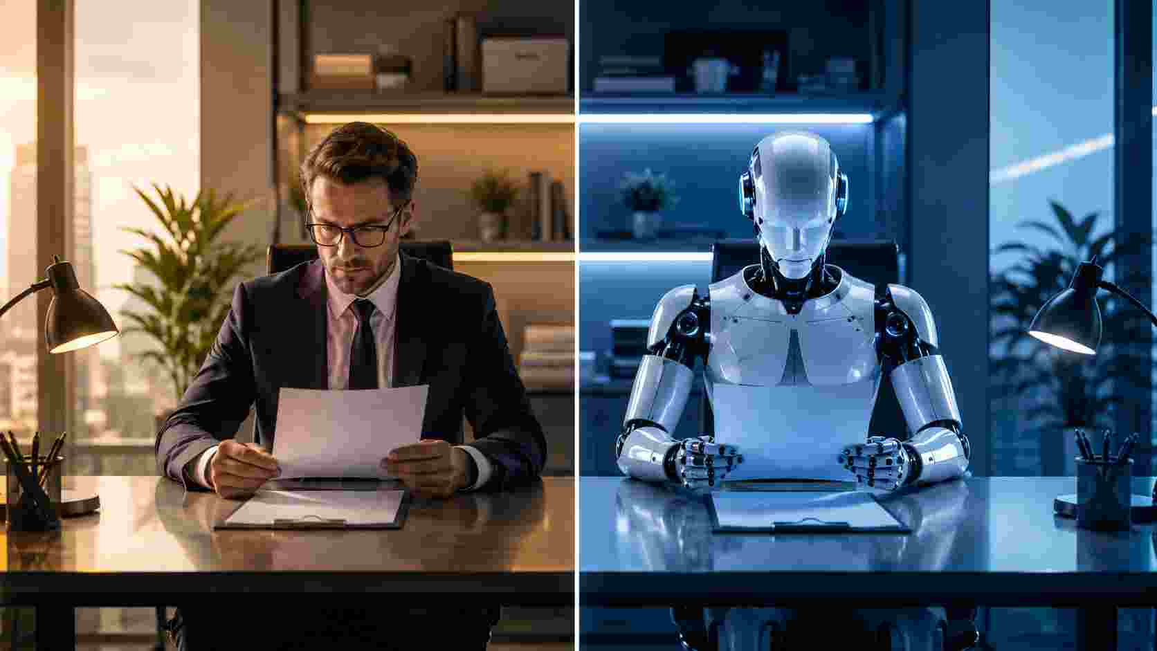 Contratar um humano ou utilizar IA? — comparação lado a lado