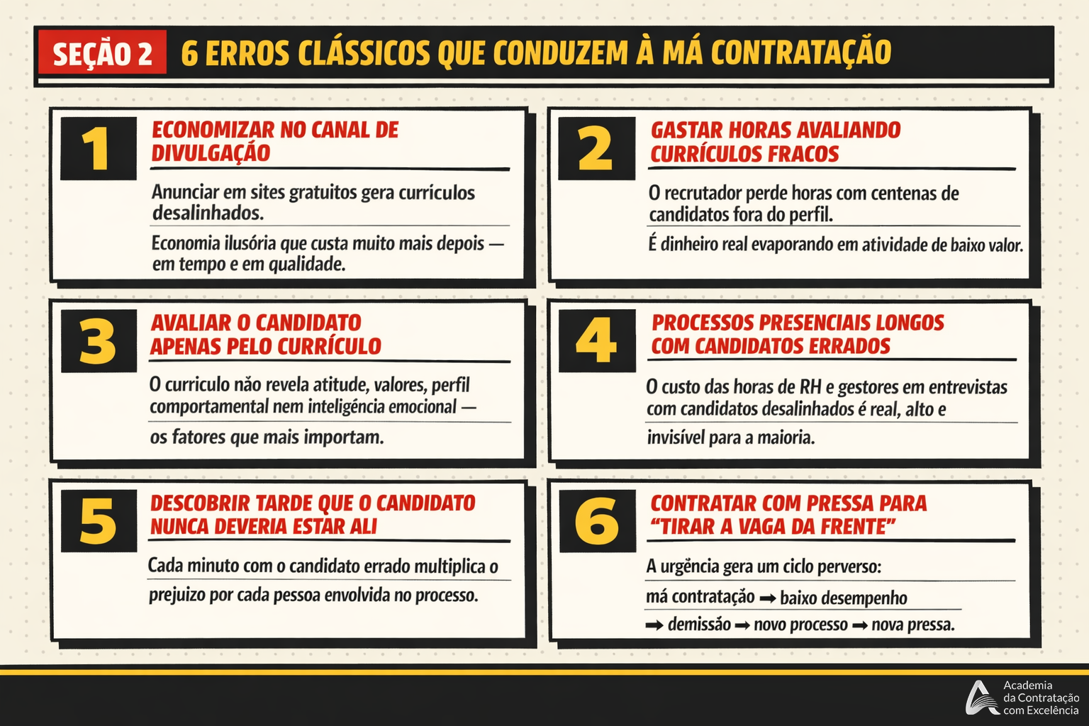 Decisões erradas na hora de contratar — 6 erros